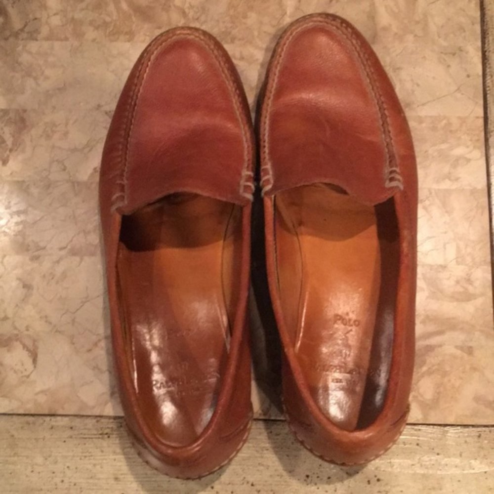 Ralph Lauren polo men’s slip on in rich tan